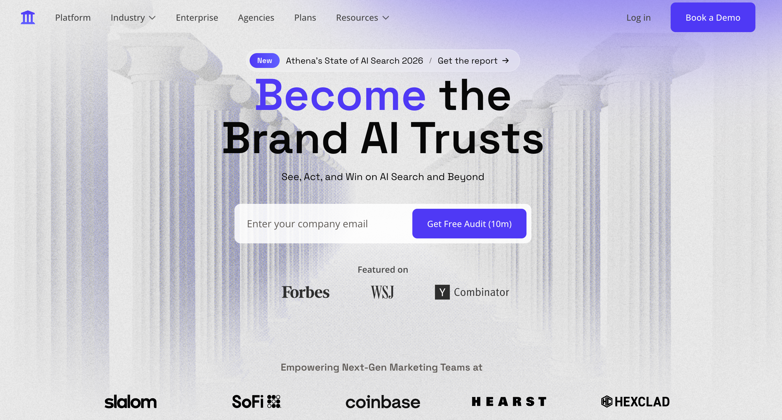 AthenaHQ home page