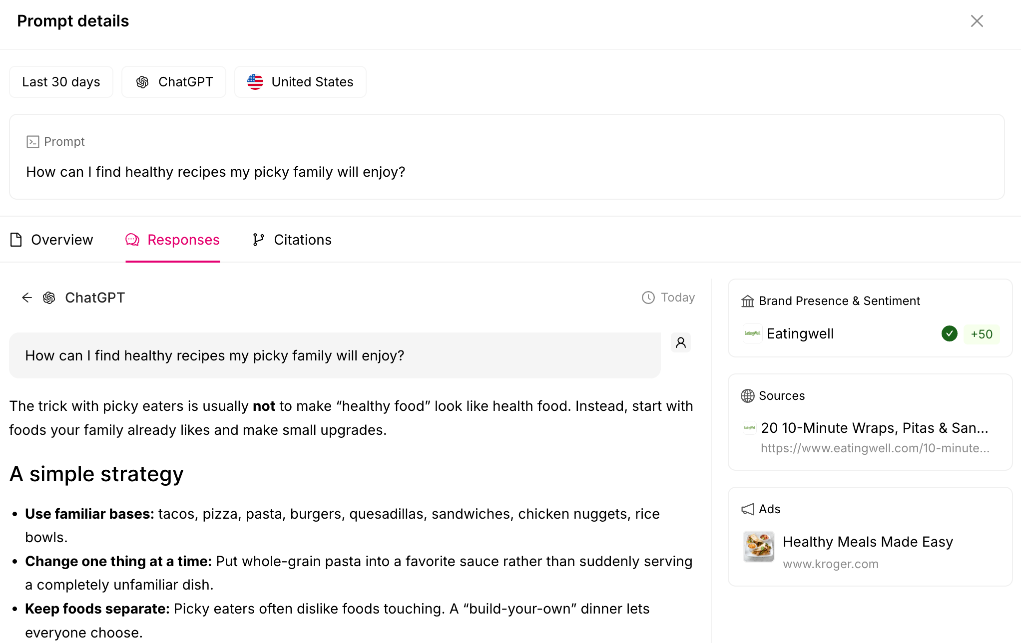 Find prompts with ChatGPT ads in otterly.ai chatGPT ads in otterly.ai
